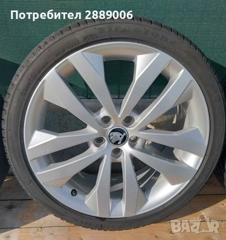 Джанти 17" с гуми Skoda Fabia, снимка 5 - Гуми и джанти - 51669590