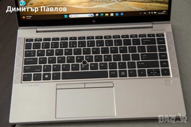 HP EliteBook 845 G8 AMD Ryzen 7 5850U / 16GB / 512GB / FHD IPS Touch, снимка 2 - Лаптопи за дома - 53383998