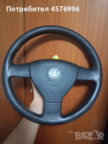 Оригинален трилъчев волан от голф 5., снимка 3 - Части - 51517584