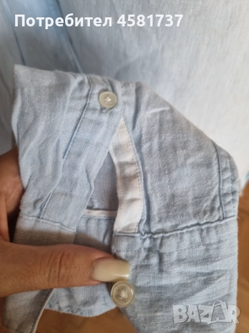 Дамска  ленена дълга риза(туника) Jean Paul, размер L, снимка 6 - Туники - 51666764