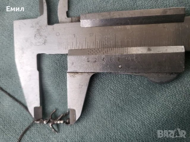 Антикварно сребърно синджирче с футболист, снимка 4 - Колекции - 49143031