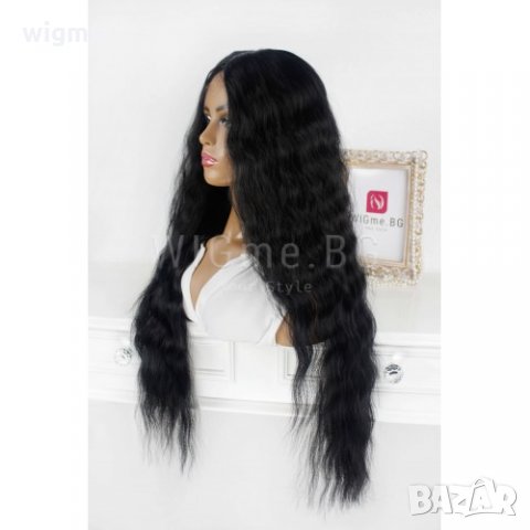 Дълга черна чуплива лейс фронт перука Джулиета, снимка 9 - Аксесоари за коса - 34899753