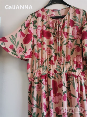 ДЪЛГА СТРАХОТНА ЕФИРНА РОКЛЯ ELLOS XL, снимка 4 - Рокли - 50926326