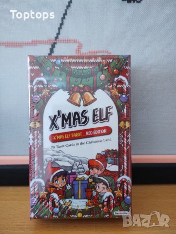 Коледни таро карти - X'mas Elf Red Edition Tarot и Green Edition 7х12см, книжка, снимка 2 - Карти за игра - 43392648