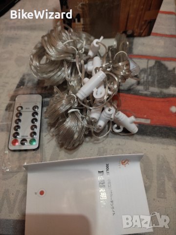 Светодиодни светлинни завеси 3x3 метра USB захранване НОВИ, снимка 2 - Други - 43493278