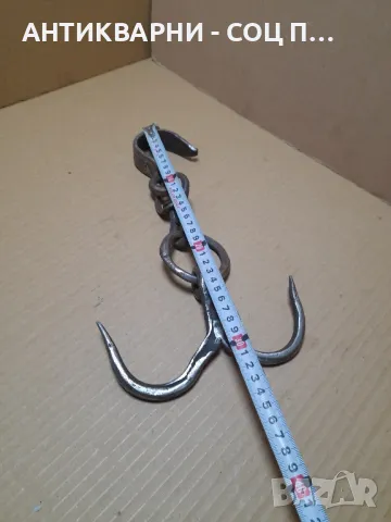Соц Стар Ръчно Кован Ченгел За Дране На Животни., снимка 9 - Антикварни и старинни предмети - 48577083