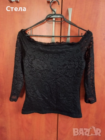 TERRANOVA дамски дантелен топ РАЗЛИНИ ЦВЕТОВЕ, / блуза с голи рамене, нов, с етикет, снимка 14 - Корсети, бюстиета, топове - 46773972