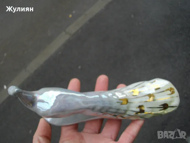 СТАР БЪЛГАРСКИ ПОРЦЕЛАН ПАУН , снимка 6 - Антикварни и старинни предмети - 49764474