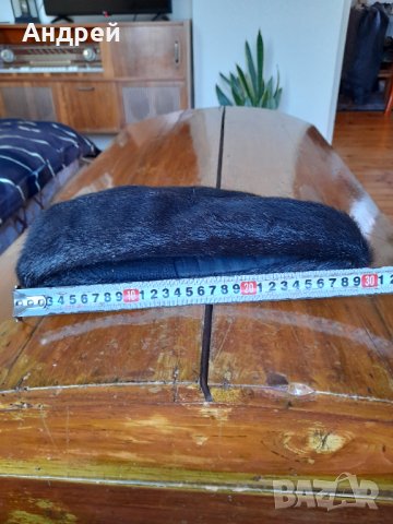 Стара кожена шапка #2, снимка 9 - Антикварни и старинни предмети - 38161331