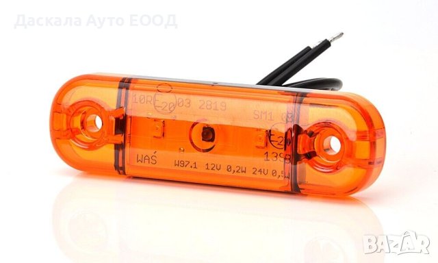 1бр. ЛЕД LED габарити с 3 диода 12-24V , 3 цвята , Полша, снимка 3 - Аксесоари и консумативи - 43938778