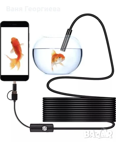 Ендоскопска Водоустойчива камера Wi-fi Ендоскоп HD720P, 3 m, 8 x LED, снимка 2 - Камери - 49387085