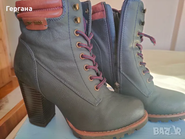 Тъмно сини боти на Том Тейлър , снимка 3 - Дамски боти - 48431405