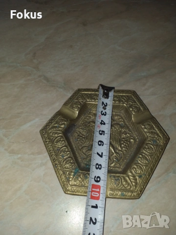 Пепелник бронз двуглав орел масивен, снимка 3 - Антикварни и старинни предмети - 53356390