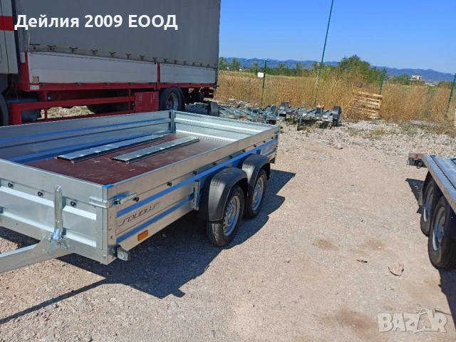 Двойна платформа 8.50 / 2.10 / ПОД НАЕМ, снимка 9 - Ремаркета - 53470819