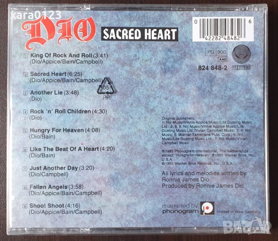 Dio – Sacred Heart, снимка 2 - CD дискове - 44129222