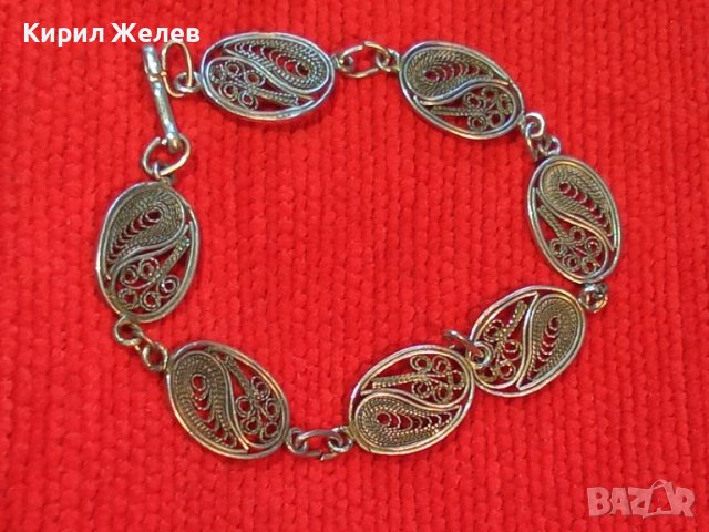 СТАРИННА ФИЛИГРАННА СРЕБЪРНА РЕТРО ГРИВНА ВИСОКА ПРОБА СРЕБРО РЪЧНА МАЙСТОРСКА ИЗРАБОТКА 39908, снимка 4 - Антикварни и старинни предмети - 42612194