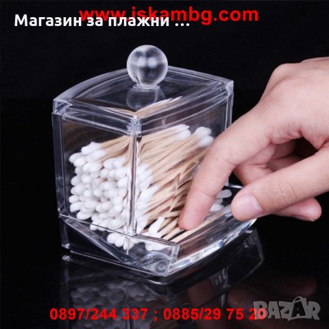 Поставка с капак за клечки за уши, снимка 9 - Други стоки за дома - 28518753