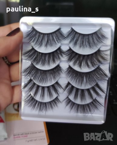 3D изкуствени мигли от естествен косъм от норка с лепила в два тона, снимка 2 - Други - 33538328