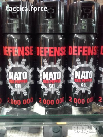 спрей за самозащита NATO Pepper GEL, снимка 2 - Газово оръжие - 32848802