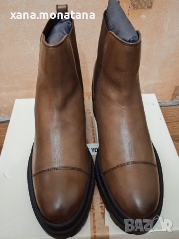 Боти, естествена кожа, 40 номер -намалени, снимка 1