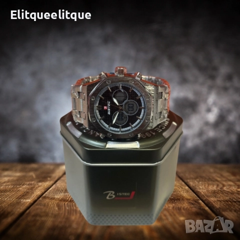 Стилен и функционален мъжки часовник BISTEC, снимка 2 - Мъжки - 52274937