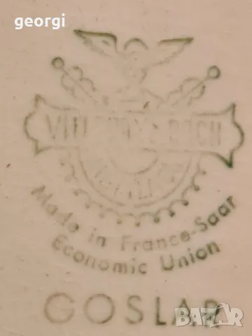 френско керамично плато поднос с цветя 22/3, снимка 5 - Прибори за хранене, готвене и сервиране - 49199589