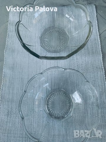 Две красиви стъклени купи , снимка 6 - Прибори за хранене, готвене и сервиране - 35213859