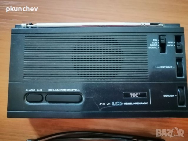 Радиочасовник TEC 414UR, снимка 3 - Радиокасетофони, транзистори - 37985174