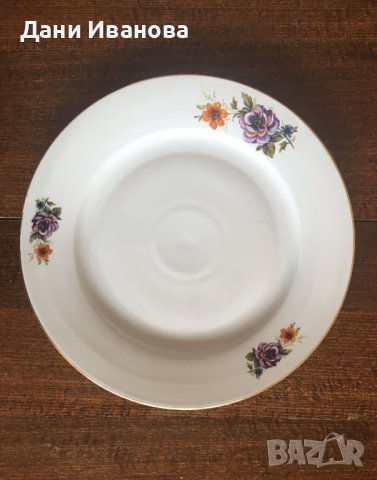 Голяма порцеланова чиния за торта / предястие, снимка 4 - Чинии - 40377309