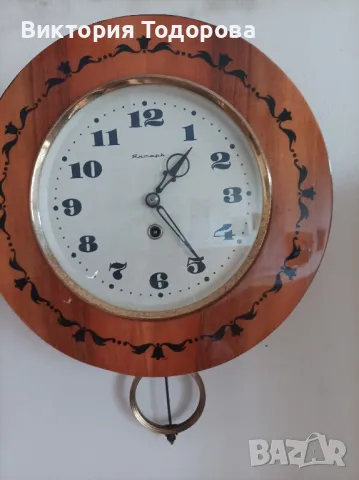 Стар стенен часовник Янтар СССР , снимка 2 - Антикварни и старинни предмети - 49295716