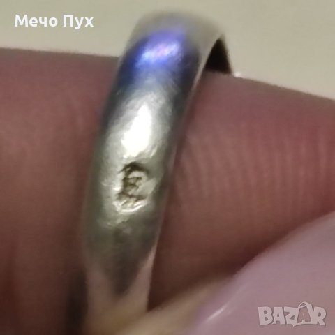 Сребърен пръстен (196), снимка 4 - Пръстени - 43688827