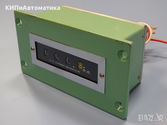 Електро-механичен брояч панелен K.K YUHARA Seisakujo R100 electromechanical counter , снимка 9 - Резервни части за машини - 39001149