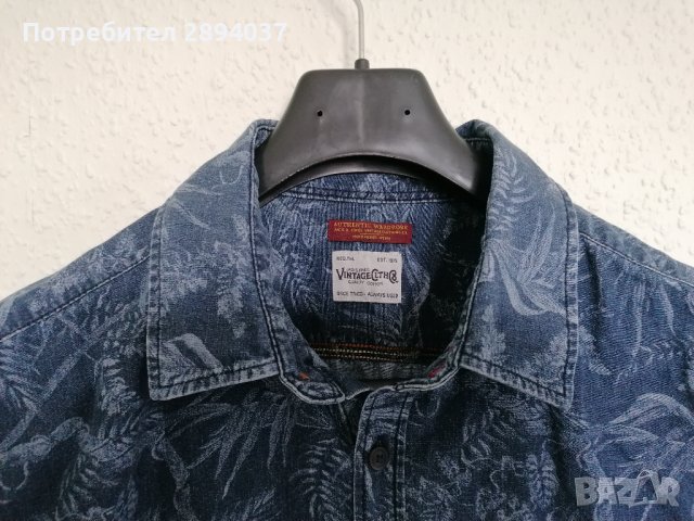 Елегантна мъжка риза Jack & Jones. Къс ръкав. Размер XL, снимка 3 - Ризи - 43684843