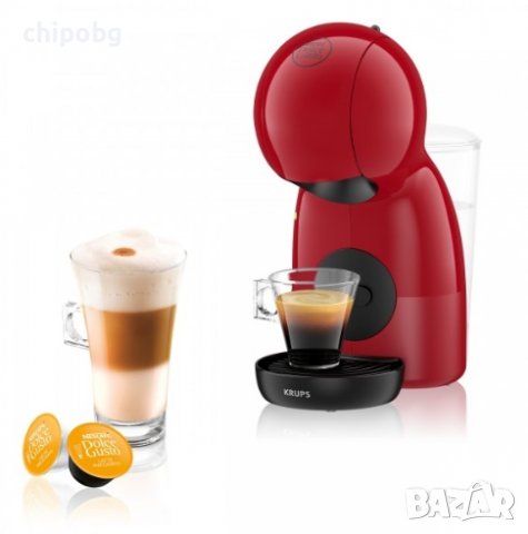 Кафемашина, Krups KP1A0531, Dolce Gusto PICCOLO XS, 1340-1600 W, 0.8l, 15 bar, Red, снимка 1 - Кафемашини - 38420771