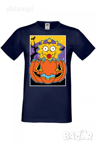 Мъжка тениска The Simpsons Maggie Simpson 03,Halloween,Хелоуин,Празник,Забавление,Изненада,Обичаи,, снимка 6 - Тениски - 38137468