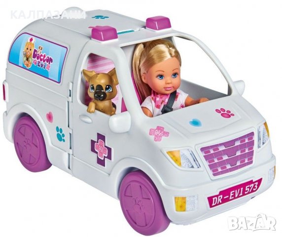 Simba Toys Evi Love - Доктор Еви с автомобил, 2в1 105733488, снимка 2 - Кукли - 36946626