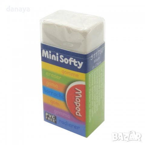 3010 Ученическа гумичка Maped Softy, снимка 4 - Ученически пособия, канцеларски материали - 37783696