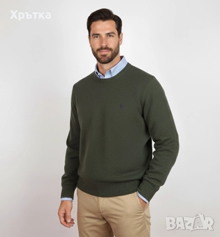 Polo Ralph Lauren - Оригинален мъжки пуловер от вълна размер L, снимка 1