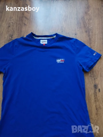 TOMMY JEANS Organic Cotton - страхотна мъжка тениска КАТО НОВА Л, снимка 6 - Тениски - 50697675