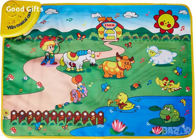 Музикално бебешко килимче с животни, снимка 2 - Други - 38283933
