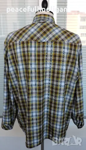 Schoffel - мъжка карирана риза за туризъм с дълъг ръкав размер XXL, снимка 7 - Ризи - 49781491