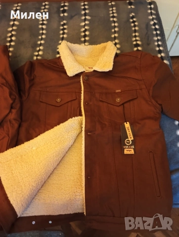 Продавам ново зимно дънково яке - 20 евро.