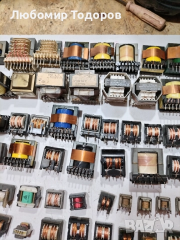 Трансформатори 100 броя различни , снимка 3 - Друга електроника - 52947881