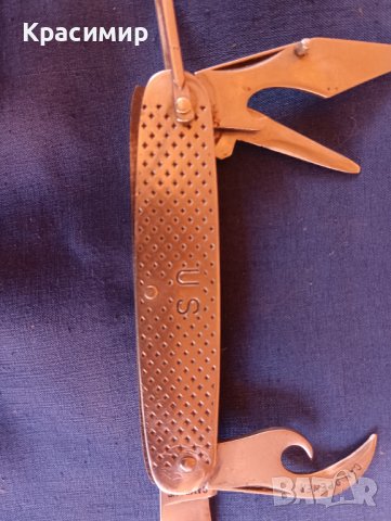 Стар американски боен джобен нож Camillus 1961 г. отлично състояние  , снимка 3 - Антикварни и старинни предмети - 43944323