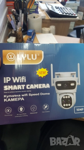 Двойна Smart WiFi безжична IP камера 10MP 10 zoom и два обектива icsee, снимка 3 - IP камери - 51835265