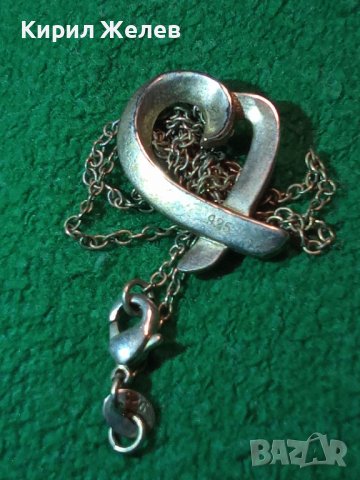 СЪРЦЕВИДНО КРАСИВО СРЕБЪРНО МОДНО КОЛИЕ с МЕДАЛЬОН СРЕБРО 925 ДИЗАЙНЕРСКИ АРТ МОДЕЛ 36458, снимка 15 - Колиета, медальони, синджири - 39643054