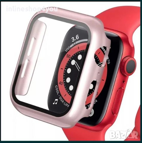 Протектор за часовник Apple Watch 6 SE 5 4 40mm 44mm + стъклен 3D 5D, снимка 7 - Аксесоари за Apple - 37896478