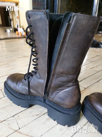 Дамски високи обувка Зара, снимка 5 - Дамски боти - 49068361