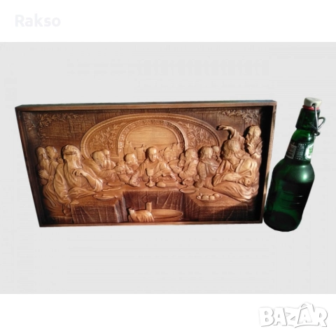 Дърворезба"Тайната Вечеря", снимка 3 - Пана - 52726301