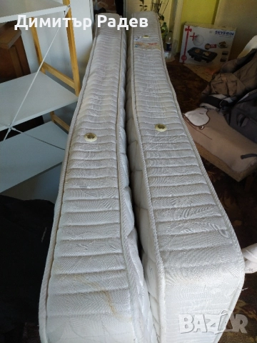 МАТРАЦИ ТЕД-- 2 бр Р--РИ 82-190-20 см двулицеви-зима лято-подрамъчни-82-200 см--желяз.рамка-усилени
